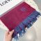 Loewe Anagram Scarf In Cashmere Burgundy