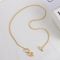 Loewe Anagram Pendant Necklace In Metal Gold