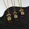 Loewe Anagram Pendant Necklace In Metal and Enamel
