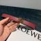 Loewe Reversible Anagram Buckle Belt In Smooth Calfskin Burgundy