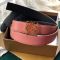 Loewe Anagram Reversible Belt In Smooth Calfskin Pink