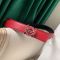 Loewe Anagram Reversible Belt In Smooth Calfskin Red