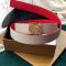 Loewe Anagram Reversible Belt In Smooth Calfskin White/Red