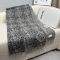 Loewe Anagram Checkerboard Blend Scarf In Wool and Cashmere Black