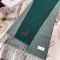 Loewe Bicolour Scarf In Cashmere Green/Grey