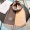 Loewe Degrade Scarf In Cashmere Taupe/Camel