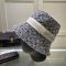 Loewe Embroiderd Anagram Bucket Hat In Mesh Grey