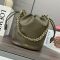 Loewe Flamenco Purse Bucket Bag In Mellow Nappa Lambskin Dark Khaki Green