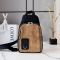 Loewe Flex Sling In Canvas and Suede Black/Dark Gold