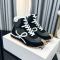 Loewe Flow Runner High Top Sneakers Unisex Nylon and Suede Black