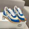 Loewe Flow Runner Sneakers Unisex Nylon and Suede Beige/Blue