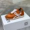 Loewe Flow Runner Sneakers Unisex Nylon and Suede Orange/Brown