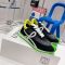 Loewe Flow Runner Sneakers Unisex Suede and Nylon Black/Green