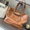 Loewe Fold Shopper In Paper Calfskin Tan