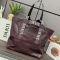 Loewe Fold Shopper In Paper Calfskin Burgundy