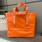 Loewe Fold Shopper In Paper Calfskin Orange