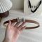Loewe Graphic Logo Buckle Belt 1.5 In Smooth Calfskin Brown/Silver