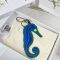 Loewe Hippocampus Charm In Calfskin Blue