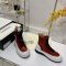 Loewe Lace-up Combat Boots Women Calfskin Burgundy