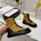 Loewe Lace-up Combat Boots Women Calfskin Yellow