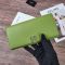 Loewe Anagram Continental Wallet In Pebble Grain Calfskin Green