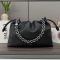 Loewe Large Flamenco Purse In Deerskin Black