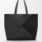 Loewe Large Horizontal Puzzle Fold Tote In Soft Grained Calfskin Black