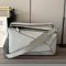 Loewe Large Puzzle Bag In Classic Calfskin Pearlescent Grey