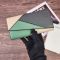 Loewe Puzzle Continental Wallet In Classic Calfskin Green/Apricot
