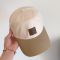 Loewe Logo Anagram Patch Baseball Cap In Bicolor Canvas Beige/Khaki