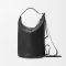 Loewe Loop Bucket Bag In Supple Grained Calfskin Black