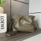 Loewe Medium Flamenco Anagram Clutch In Nappa Calfskin Dark Khaki Green