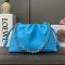 Loewe Medium Flamenco Purse In Mellow Nappa Lambskin Blue