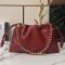 Loewe Medium Flamenco Purse In Mellow Nappa Lambskin Burnt Red