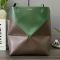 Loewe Medium Puzzle Fold Tote In Bicolor Calfskin Amber/Green