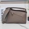 Loewe Medium Puzzle Edge Bag In Soft Grained Calfskin Taupe