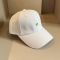 Loewe Metal Anagram Baseball Cap In Cotton White