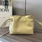 Loewe Mini Flamenco Anagram Clutch In Nappa Calfskin Clay Green