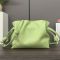 Loewe Mini Flamenco Clutch In Nappa Calfskin Light Green