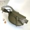Loewe Mini Gate Dual Bag with Jacquard Strap In Soft Calfskin Olive