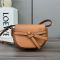 Loewe Mini Gate Dual Bag In Pebble Grain Calfskin Tan