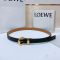 Loewe Pebble Pin Buckle Belt 2.0 In Smooth Calfskin Black/Gold