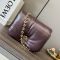 Loewe Puffer Goya In Shiny Nappa Lambskin Wine Red