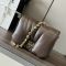 Loewe Puffer Goya In Shiny Nappa Lambskin Dark Chocolate