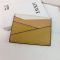 Loewe Puzzle Plain Cardholder In Classic Calfskin Yellow/Camel