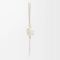 Loewe Sheep Charm In Felt and Calfskin White