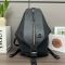 Loewe Small Convertible Backpack In Nylon and Calfskin Black