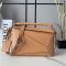 Loewe Small Featherlight Puzzle Bag In Nappa Lambskin Mocha