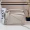 Loewe Small Featherlight Puzzle Bag In Nappa Lambskin Sea Salt