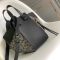 Loewe Small Hammock Bag In Classic Calfskin and Anagram Jacquard Black/Beige